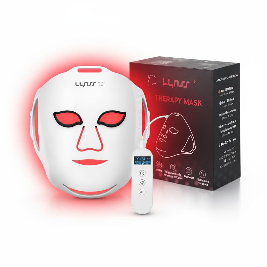 Máscara Facial LED profesional, infrarrojos profundos, Diseño 3D