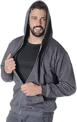 Moletom Canguru Aberto Com Zíper Capuz E Bolso