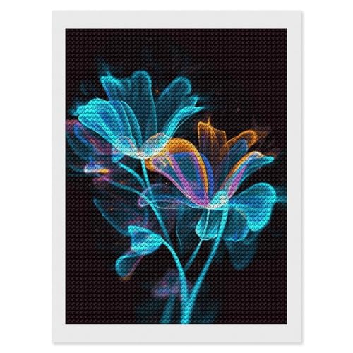 Kits d'art diamant imprimés fleurs pour exprimer toute votre créativité