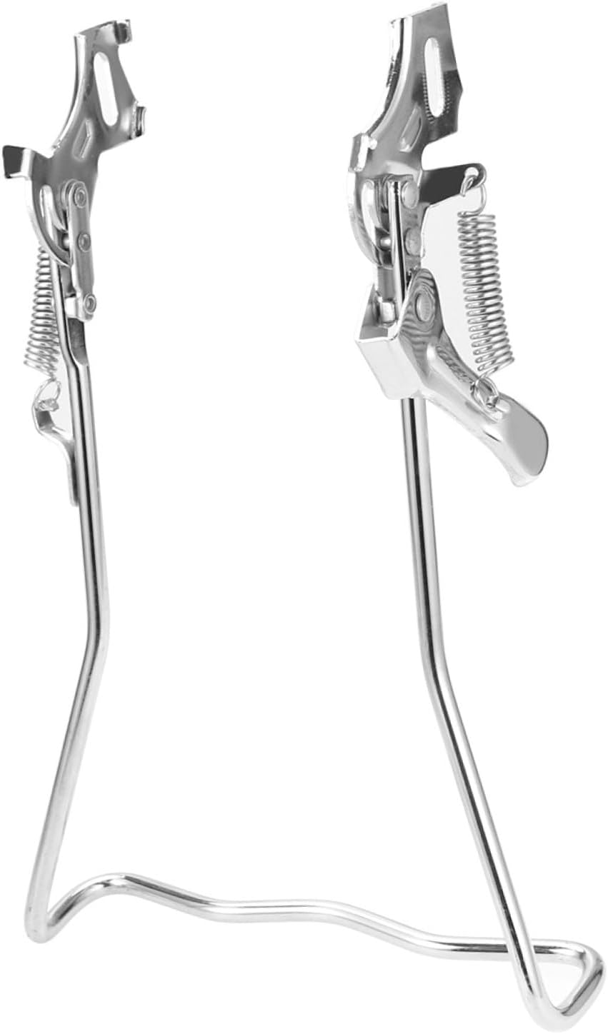 Milisten Bike Repair Stand Floor Double Parking Rack Holder for Storage Maintenance