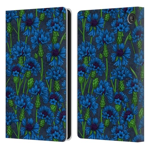Étui Portefeuille Amazon Fire 7 2022 Head Case Designs Bleuets Art