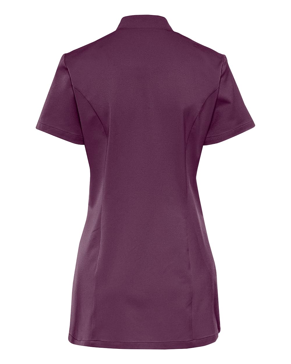 CLINIC DRESS Kasack Damen |1/2 Arm | Slim Fit | 4-Wege-Stretch | asymmetrische Knopfleiste | Stehkragen | Länge ca .75cm | Industriewäsche geeignet | 60 Grad Wäsche