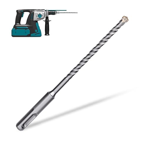 Miniatura 10 de Juego de 17 piezas de brocas de martillo giratorio y cinceles - SDS-Plus brocas con punta de carburo y cinceles con estuche de almacenamiento -