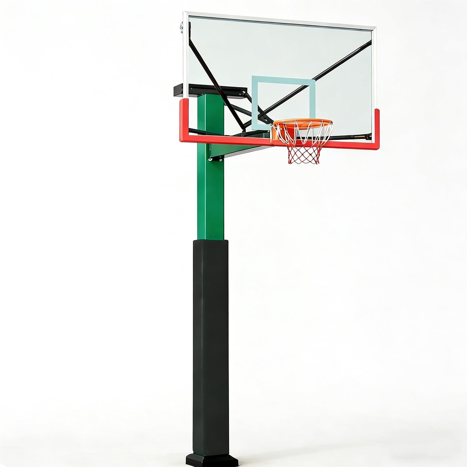 Cuscino in schiuma personalizzabile per palo da basket da 1,8 m - Protezione per pali da esterni quadrata S per campi e parcheggi, resistente alle intemperie, protezione di sicurezza durevole
