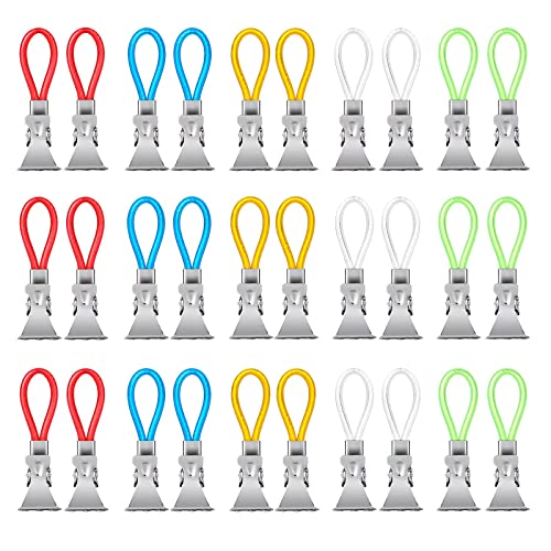 DONQL 30 Stück Handtuchklammer Handtuch-Haken Bunt Ersatz-Ösen Haken Küche Geschirrtücher Haken Set Handtuch Haken Handtuchclips Handtuchhalter-Clips für Bad Kücher 5 Farben DONQL 30 Stück Handtuchklammer Handtuch-Haken Bunt Ersatz-Ösen Haken Küche Geschirrtücher Haken Set Handtuch Haken Handtuchclips Handtuchhalter-Clips für Bad Kücher 5 Farben