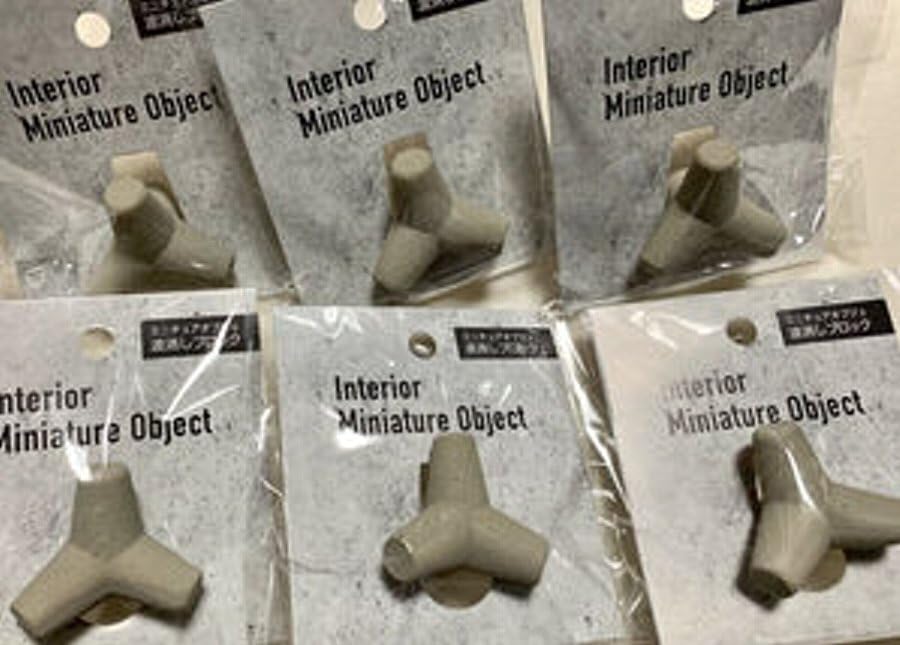 コンクリート製ミニテトラポット型オブジェ2個セット コンクリート製ミニテトラポット型オブジェ2個セット