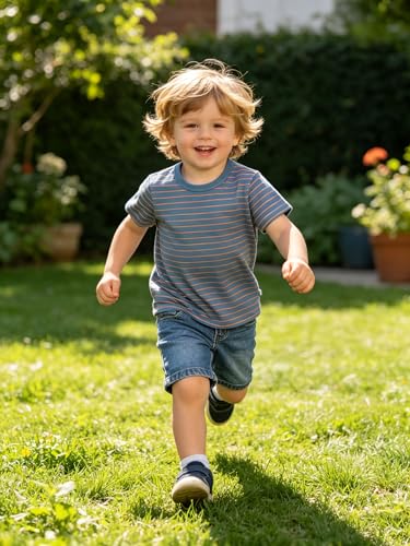 Image of AIWUHE Toddler T Shirts Cotton Summer Tshirts Boys Girls Short Sleeve Tee Tops Casual Graphic Clothes Crew Neck Shirts 2-6Y