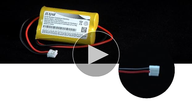 Amazon.com: elxjar (2-Pack) 2.4V 600mAh BP2-A Dual-LITE Ni