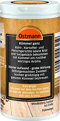 Ostmann Gewürze - Kümmel ganz | Zum Würzen von Brot und Gebäck | 35 g in der Streudose