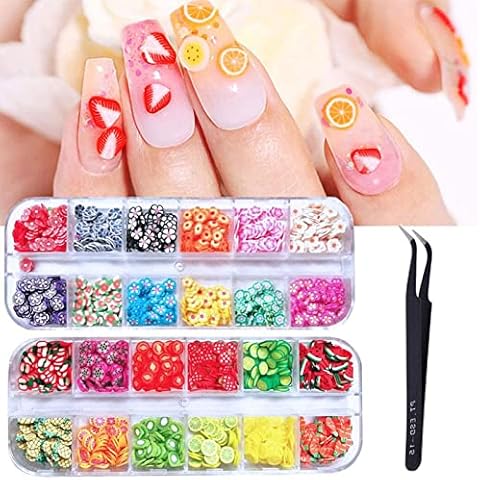 Kalolary 24 Boxes Nail Art Slice Set Cover