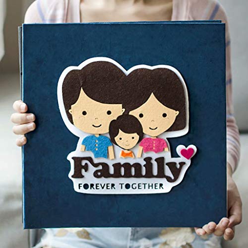 Large Capacity DIY Photo Album 55 Pages Black Inner Page Self-Adhesive Laminating Album for Family Child Baby Christmas Birthday Present