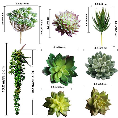 Supla 14 Pcs Artificial Succulents Plants In Bulk Assorted Unpotted Hanging String Of Pearls Cactus Aloe Picks Small Fake Succulents For Wreath Centerpiece Floral Arrangement Indoor Outdoor Home Décor #TOP7