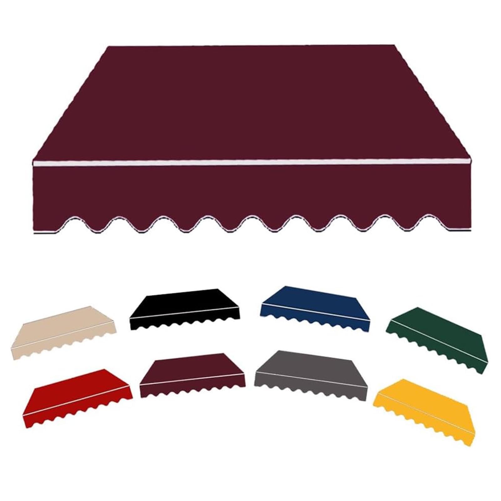 Tissu de rechange imperméable Patio ning en tissu de bœuf avec protection UV 700x300