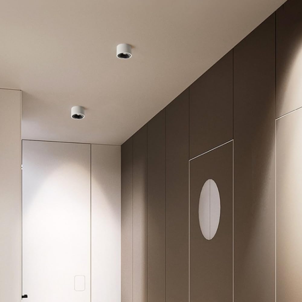 Faretti da incasso, faretti da soffitto, faretti da soffitto a LED, faretti da incasso da superficie, faretti da 15 W, faretti direzionali in alluminio for interni, for esposizione, soggiorno, camera