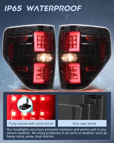 Image of Nilight Taillight Assembly for 2009-2014 Ford F150 Styleside Pair