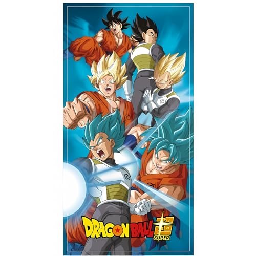arlis Serviettes de Plage Dragon Ball - Drap De Plage 140cm x 70cm (Serviette de Plage Dragon Ball - M) (Serviette de Plage Dragon Ball Super, 140_x_70_cm)