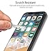 Zizo Glass Compatible with iPhone X Tempered Glass Screen Protector Anti Scratch 9H Hardness iPhone Xs Case