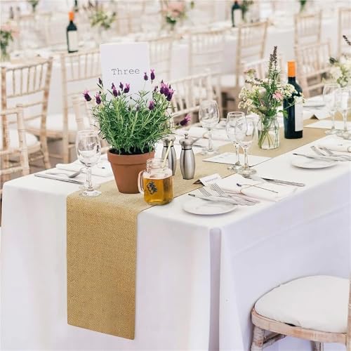 Chemin de table en jute 10m idéal pour déco de mariage rustique - 5