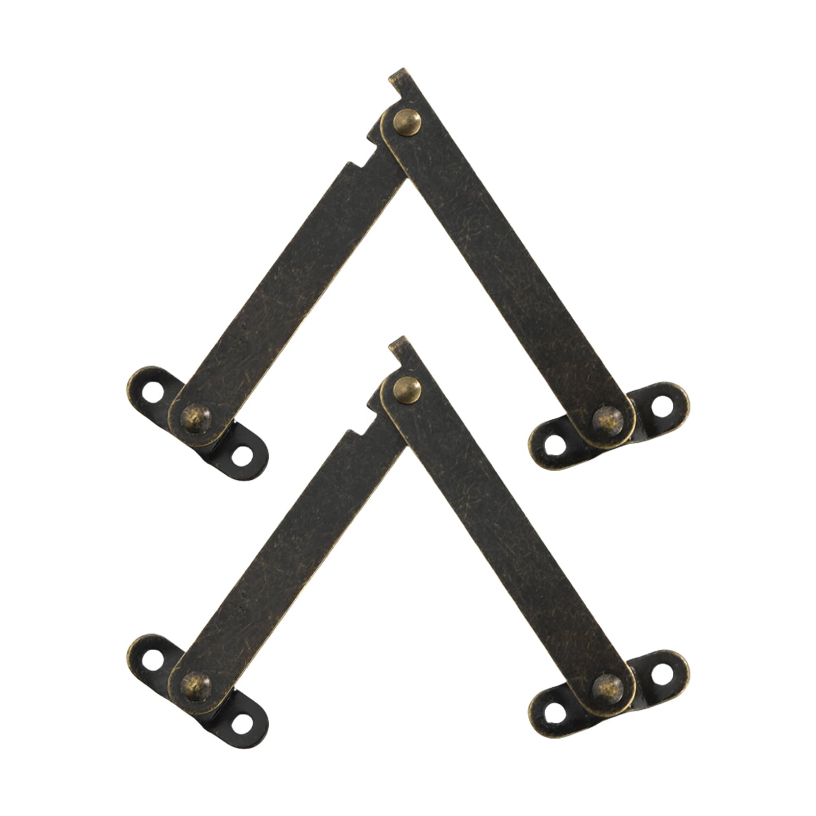 Tsophreniq Multicolor 2Pcs Folding Lid Support Hinges Rotating Iron Hinges Display Bracket Lift Up Stay Hinge Jewelry Box Hardware Enduring Lift Up Stay Hinge