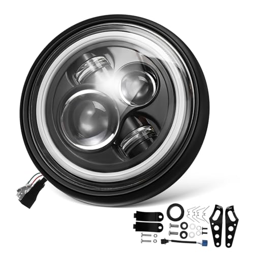 Phares LED moto et voiture optiques de route et croisement