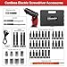 AFNZTME Cordless Power Screwdriver Electric Screwdriver Rechargeable Set, Battery Powered Screwdriver Kit Including 46pcs Bits, Pivoting Handle and LED Lights Small Drill with Portable Carrying Case