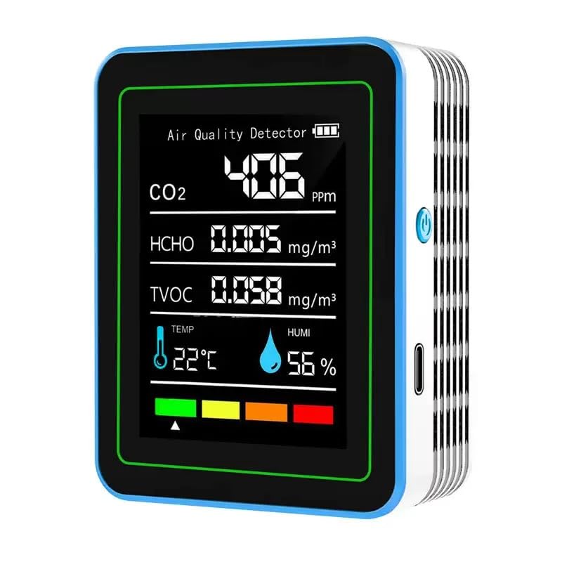 5-in-1 air Quality Monitor, Professional...