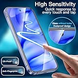 JETech Screen Protector for Google Pixel 9a 6.3-Inch 2025, Tempered Glass Film with Easy Installation Tool, Fingerprint Compatible, HD Clear, 3-Pack - Image 7