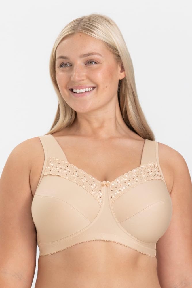 Miss Mary of Sweden : Broderie Anglaise, Soutien-Gorge de Confort en Coton, sans Armature