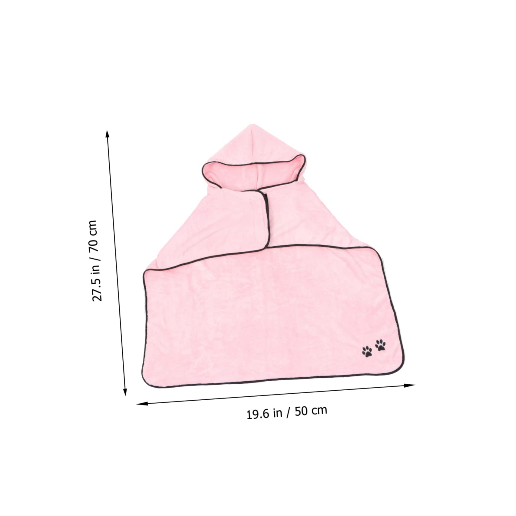 Housoutil 2pièces Serviette De Bain pour Animaux Absorbant Peignoir Doux Et Rapide à Sécher pour Chiens Et Chats