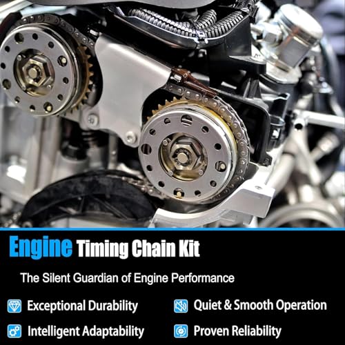 Image of AUCERAMIC Timing Chain Kit Fit for Subaru Tribeca 2008-2014, Subaru Legacy 2010-2015, Subaru Outback 2010-2015, EZ36D 3.6L H6 DOHC 24V N /A OE#13143-AA081, 13143-AA071, 13143-AA061, 13146-AA100