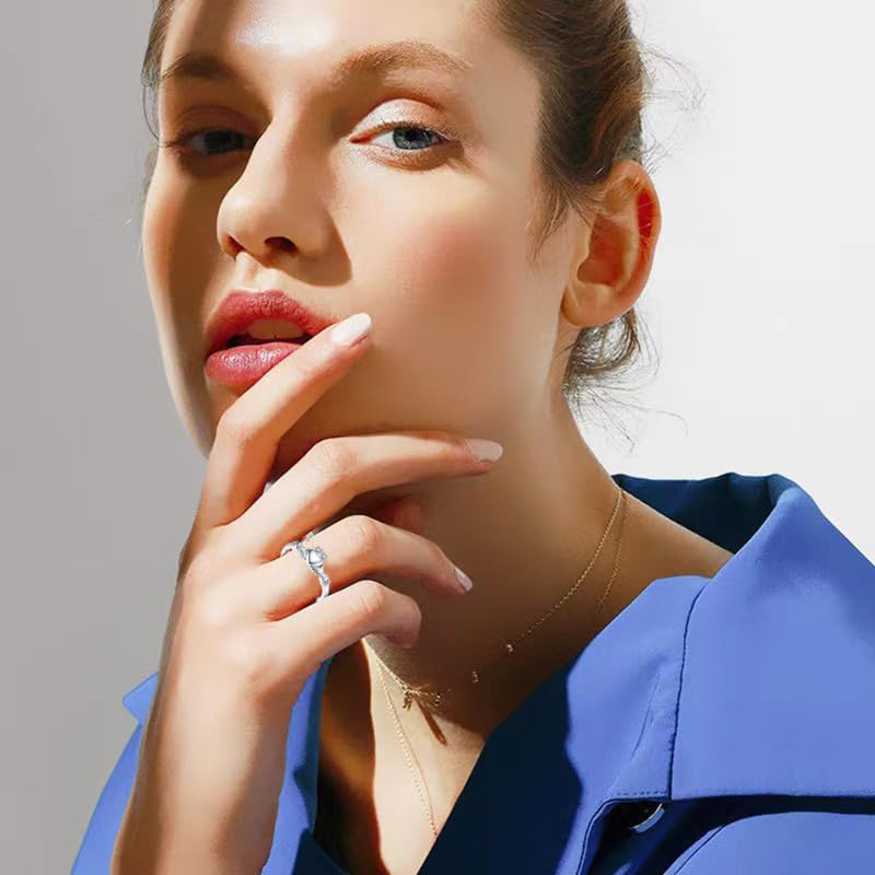 Adjustable Claddagh Ring for Women, Minimalist Celtic Knot Ring for Women, Irish Promise Wedding Band, Silver/Rose Gold Plated/Gold Plated Women Band Ring Size 6-10 - Image 4