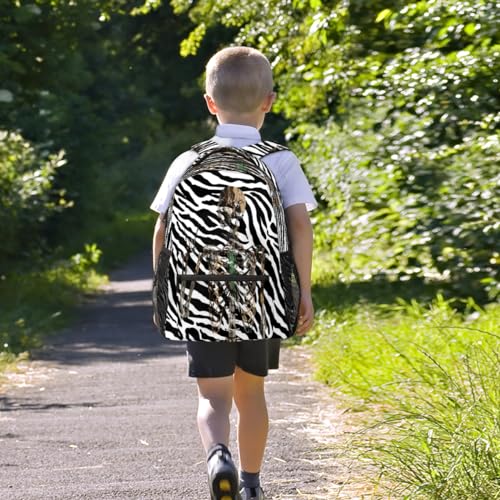 Sac à dos imprimé tête de mort zèbre pour ordinateur : libérez votre style unique - 7