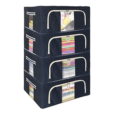 FLYNGO Foldable Steel Frame Clothes Organizer Cover