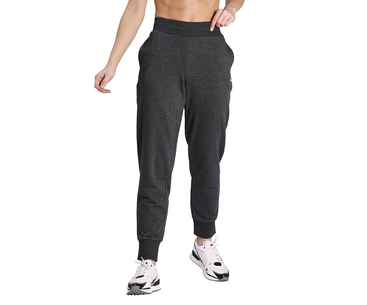 puma Women's Essentials Logo Casual Sweatpants | Soft Cotton-Blend Regular Fit Joggers with Adjustable Drawcord Waist, Ribbed Cuffs & Side Pockets | Everyday Lounge and Gym Track Pants for Women-picture-32