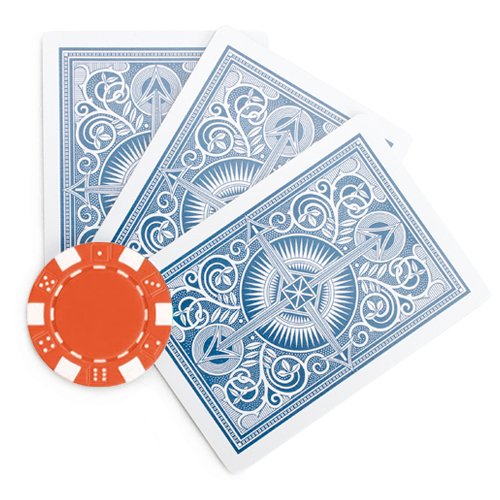 Brybelly 50 Orange Clay Composite Striped Dice 11.5 Gram Poker Chips #TOP2