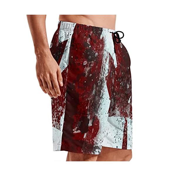 MEQUER Men Swim Shorts, Quick Dry Swim Trunks, Canadian Swim Shorts Mens Beach Cool Shorts with Pockets Mesh Liner - Large - Image 5