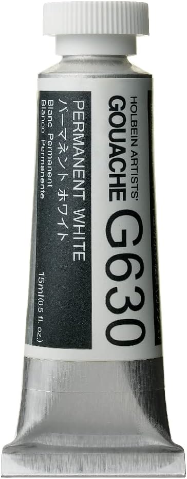 Holbein Artists' Gouache 15 ml Tube - Permanent White