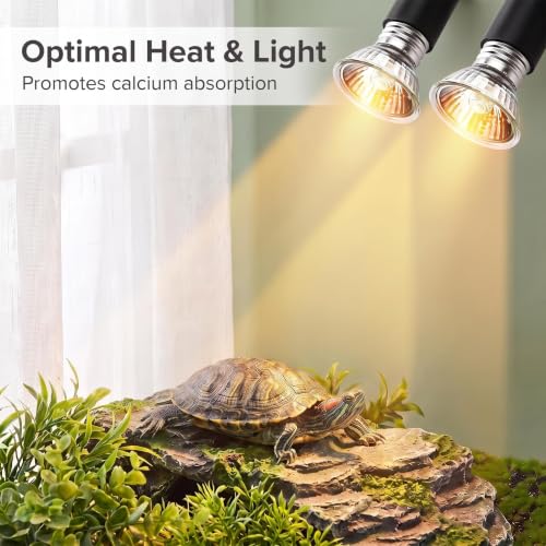 Image of 50W UVA Bulbs Fit E26 Heat Reptile Lamp,4-Pack Turtle Heat Lamp