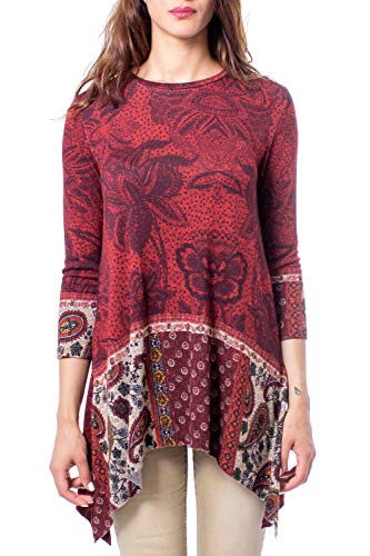 Desigual TS_Wilma 19WWTKCO Borgona (M)