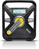 Eton FRX3 Hand Turbine NOAA AM/FM Weather Alert Radio with Smartphone Charger - Black (NFRX3WXB)