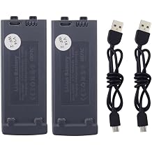 sea jump Accessories 2PCS 3.7V 1600mah Lithium Battery with USB Charging Cable for 4D-V14 4DV14 Aerial Photography Quadcopter Accessories RC Drone Lithium Battery