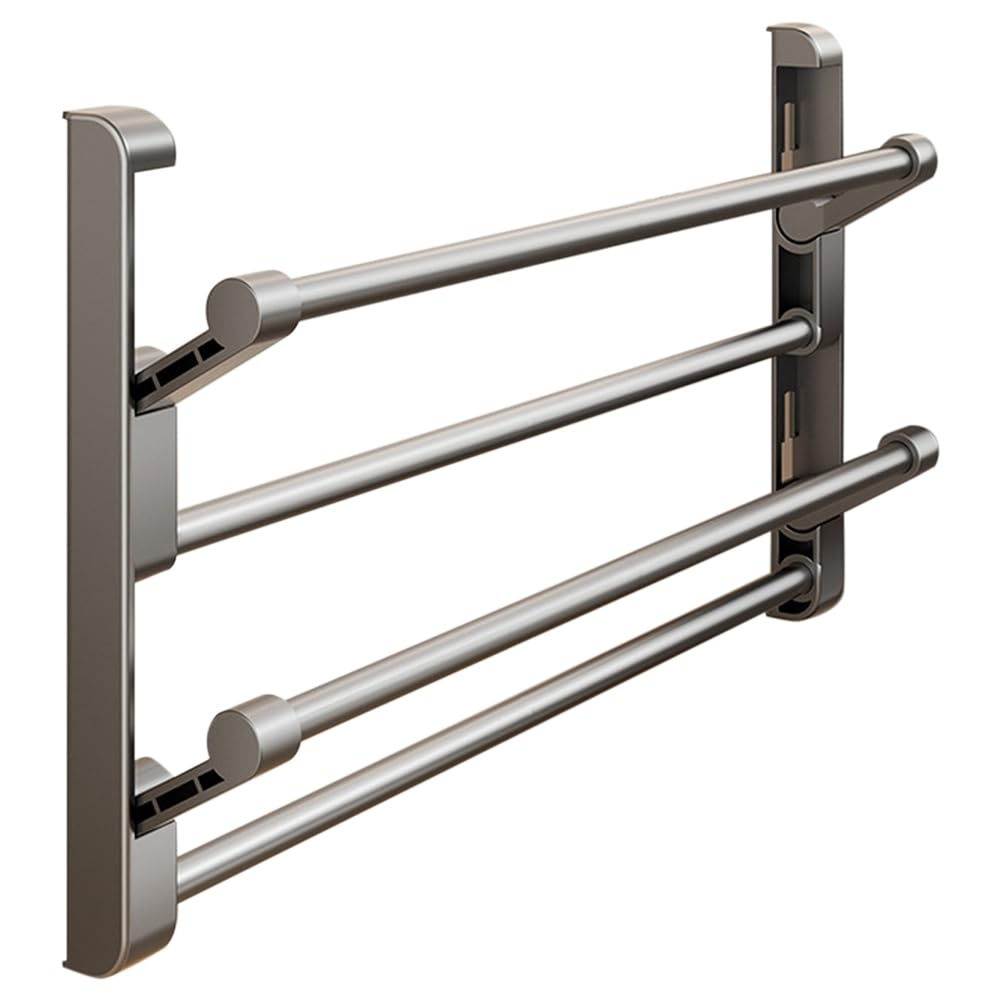 CTRLZS Foldable Wall-Mounted Shoe Rack Double Layer Shoe Rack Double Layer Storage Rack Wall Nail Rack Nail Wall Rack