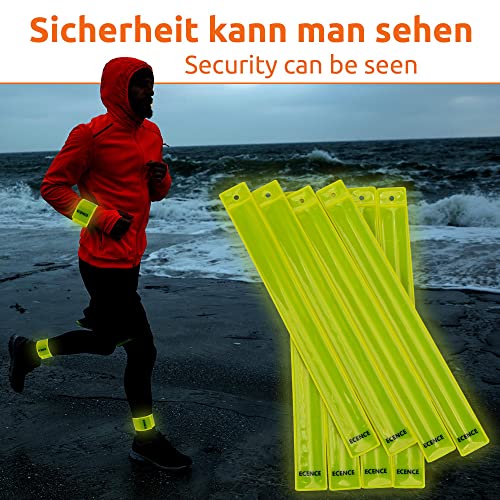 ECENCE 8X Bracciale a Scatto Bracciale Riflettente...