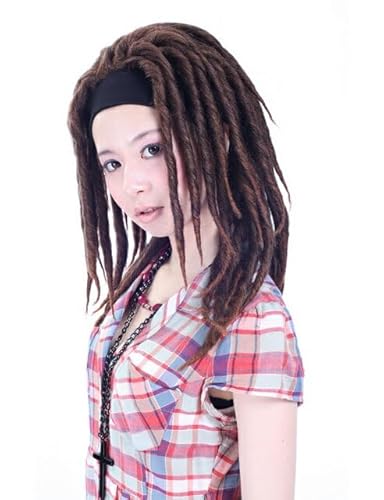 Wigs2you.com ユニセックス ド ウィッグ簡単着用非耐熱日本製高級ファイバー使用ヘアピースハーフウィッグド最高級ナチュラルかつら売れ筋医療ウィッグ ファイバー使用 自然な見た目 耐熱仕様 快適な装着感 アジャスタブルキャップ付き 自然 - レッド