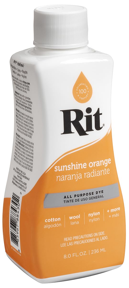 Rit - Tinte líquido multiusos naranja sol, 236 ml