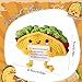 Positive Support Taco, Inspirational Crochet Taco Encouragement Knitted Potato Wool Doll Motivational Handmade Toy for Cheer Up Gift Party Decoration