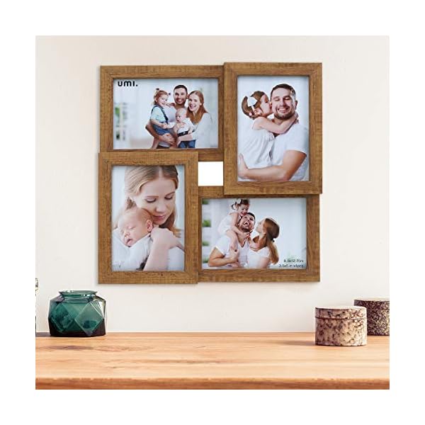 Umi. by Amazon - 4 Bilderrahmen|Vier 9x13 cm (3,5x5 Zoll)großer Holzartiger Fotorahmen|PS Umweltschutz Bilderrahmen… – Bild 7