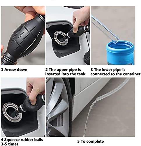 Foto von Shengruili Handpumpe,8mm Hand Kraftstoffpumpe,Handpumpe Umfüllpumpe,Absaugpumpe Benzin,Handpumpe Absaugpumpe,Absaugpumpe für Benzin,Handpumpe Pumpe,mit 2M Schlauch