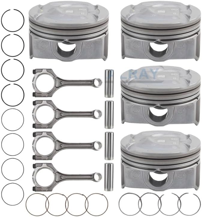 Replacement Auto Parts For 4Pack Connecting Rod & Piston Kit For Hyundai For Kia Accent Rio 1.6L DOHC 2012-2016 Mod-R36R-25793