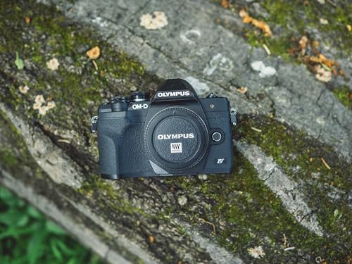 Image of OM SYSTEM Olympus E-M10 Mark IV Black Micro Four Thirds System Camera 20MP Sensor 5-Axis Image Stabilization 4K Video Wi-Fi